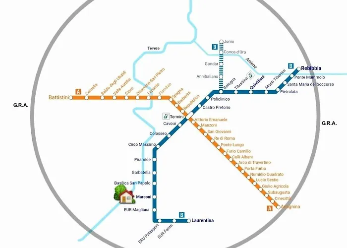 Casaemily Trenofiumicinoair-villabonelli-ostiense * Рим